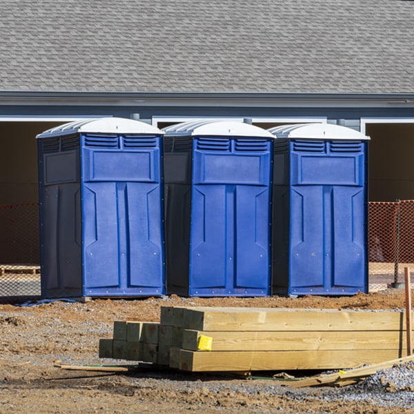 how can i report damages or issues with the porta potties during my rental period in Ceres